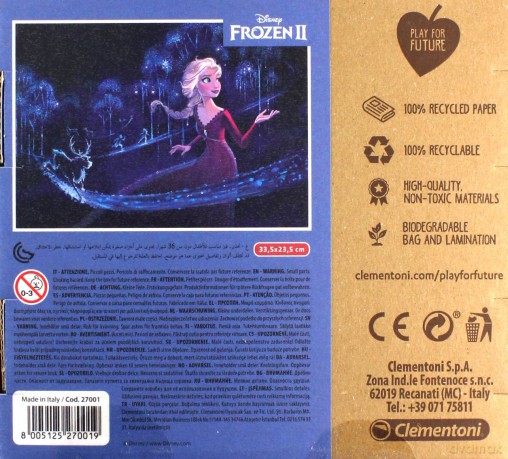 CLEMENTONI 60 el. play for future Frozen 2 (27001) [PUZZLE]