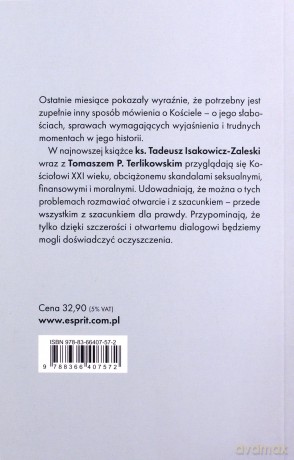 Kościół ma być przezroczysty - Tadeusz Isakowicz-Zalewski, Tomasz Terlikowski [KSIĄŻKA]