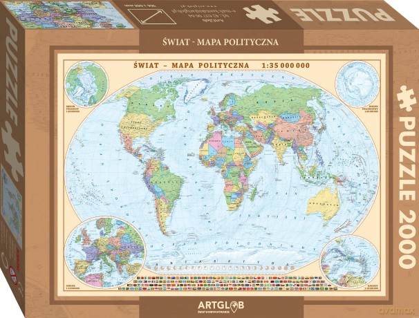 LIDER 2000 el. Świat polityczny mapa 1:35 el. 000 el. 000 [PUZZLE]