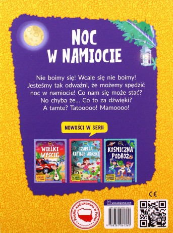 Noc w namiocie. Duże litery. Opowiadania do nauki czytania - Agata Giełczyńska-Jonik [KSIĄŻKA]