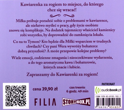 Rachunek za szczęście, czyli caffe latte. Kawiarenka za rogiem (Tom 3) - Karolina Wilczyńska [AUDIOBOOK]