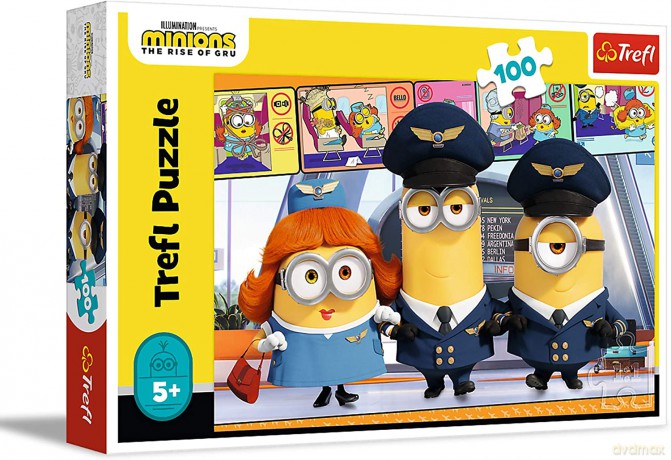 TREFL 100 el. Minionki na lotnisku (16390) [PUZZLE]