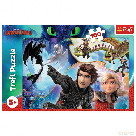 TREFL 100 el. W krainie smoków (16392) [PUZZLE]