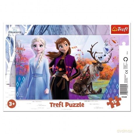 TREFL 15 el. ramkowe Magiczny świat Anny i Elsy Frozen 2 (31348) [PUZZLE]