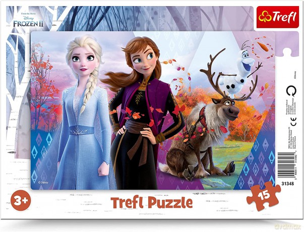 TREFL 15 el. ramkowe Magiczny świat Anny i Elsy Frozen 2 (31348) [PUZZLE]