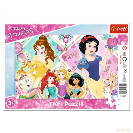 TREFL 15 el. ramkowe Urocze księżniczki (31352) [PUZZLE]