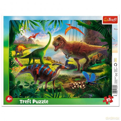 TREFL 25 el. ramkowe Dinozaury (31343) [PUZZLE]