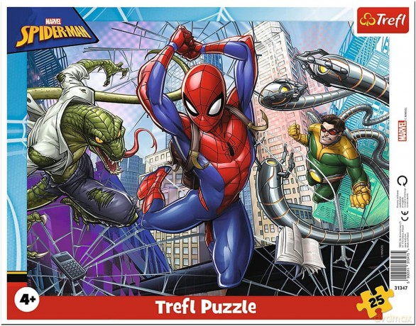 TREFL 25 el. ramkowe Odważny Spiderman (31347) [PUZZLE]