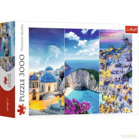 TREFL 3000 el. Greckie wakacje (33073) [PUZZLE]