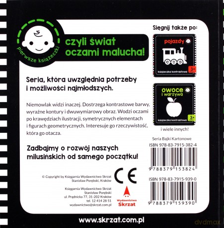 Zwierzaki z lasu. Książeczka kontrastowa [KSIĄŻKA]