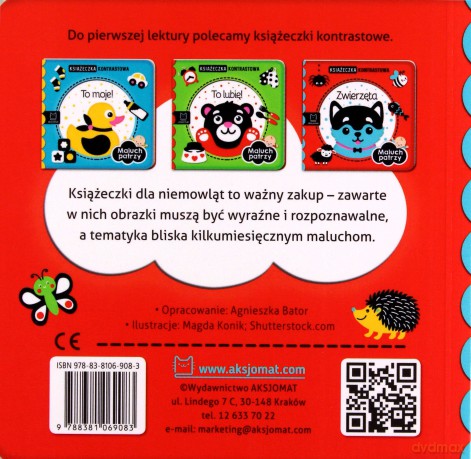 Zwierzęta. Maluch patrzy. Książeczka kontrastowa [KSIĄŻKA]