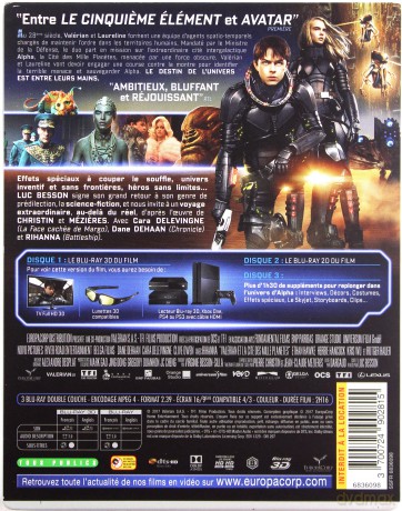 Valerian and the City of a Thousand Planets (Valerian i miasto tysiąca planet) (steelbook) [Blu-Ray 3D]+[Blu-Ray]