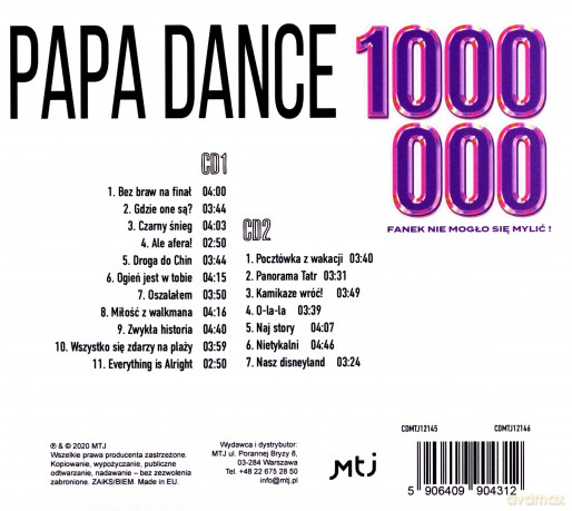 Papa Dance: 1000000 fanek nie mogło się mylić! [2CD]