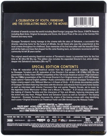 Cinema Paradiso [Blu-Ray 4K]+[Blu-Ray]