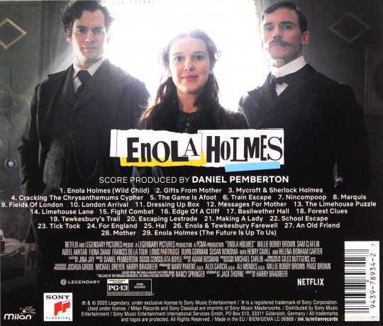 Enola Holmes soundtrack (Daniel Pemberton) [CD]