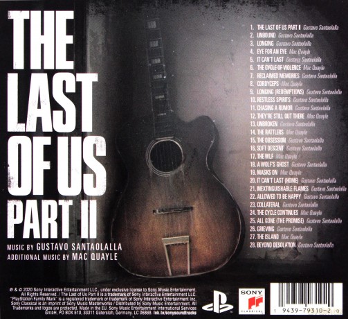 The Last of Us Part II soundtrack (Gustavo Santaolalla & Mac Quay) [CD]