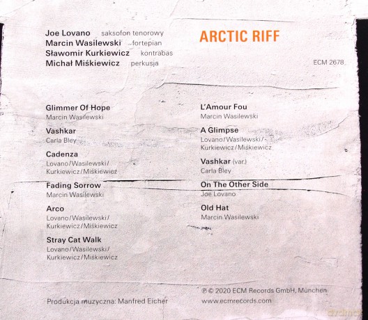 Marcin Wasilewski Trio: Arctic Riff [CD]