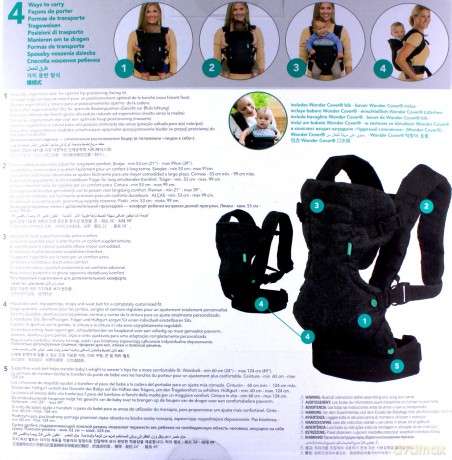 Nosidełko Infantino 4w1 Odciążające rodzica