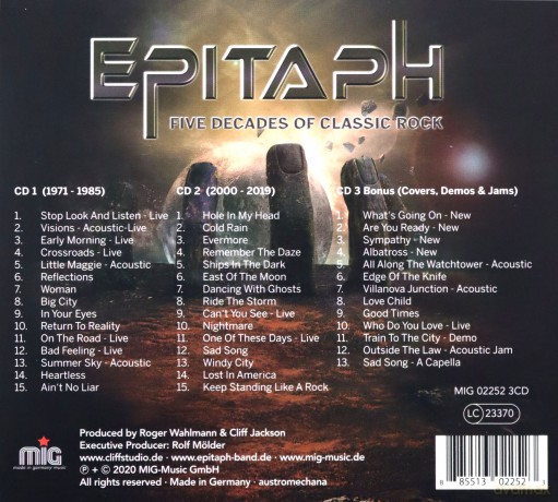 Epitaph: Five Decades Of Classic Rock [3CD]