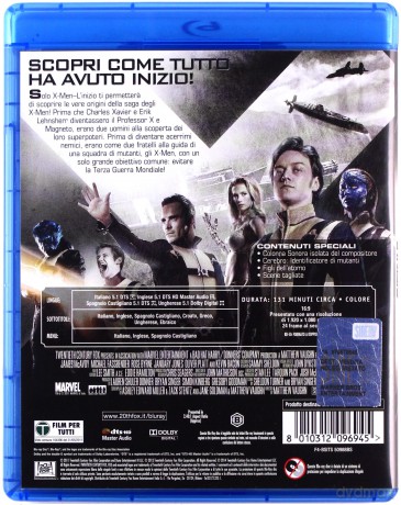 X-Men: First Class (X-Men: Pierwsza klasa) [Blu-Ray]