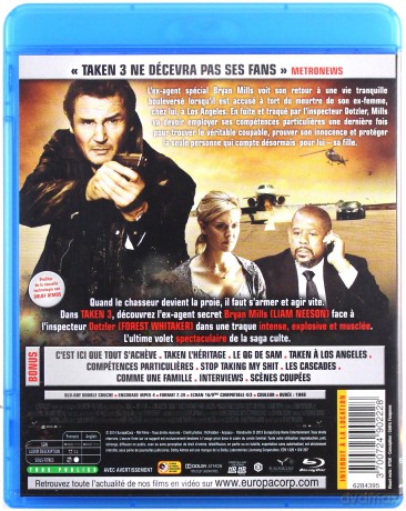 Taken 3 (Uprowadzona 3) [Blu-Ray]
