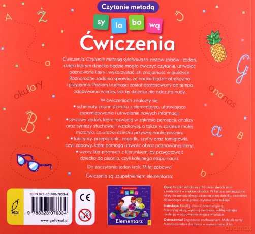 Czytanie metodą sylabową. Ćwiczenia - Monika Sobkowiak [KSIĄŻKA]