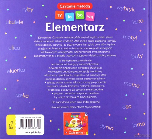 Czytanie metodą sylabową. Elementarz - Monika Sobkowiak [KSIĄŻKA]
