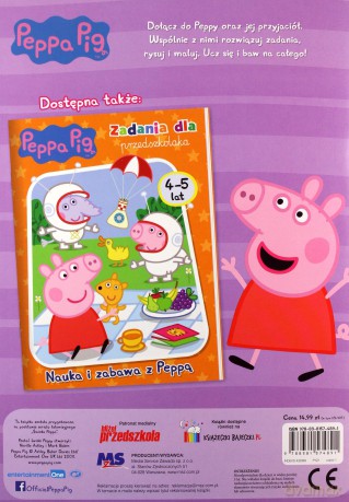 Peppa Pig. Zadania dla przedszkolaka cz. 1 (3-4 lata) [KSIĄŻKA]