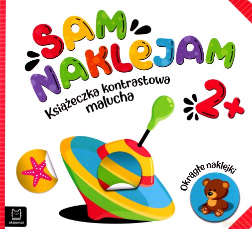 Sam naklejam. Książeczka kontrastowa malucha 2+. Okrągłe naklejki [KSIĄŻKA]