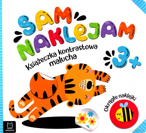 Sam naklejam. Książeczka kontrastowa malucha 3+. Okrągłe naklejki [KSIĄŻKA]