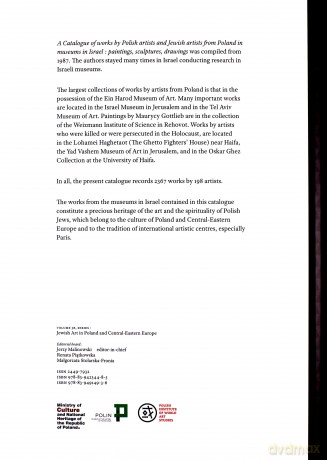 A catalogue of works by Polish artists and Jewish artists from Poland in museums in Israel - Jerzy Malinowski, Barbara Brus-Malinowska [KSIĄŻKA]