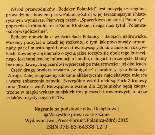 Bedeker Polanicki - Zbigniew Franczukowski [AUDIOBOOK]
