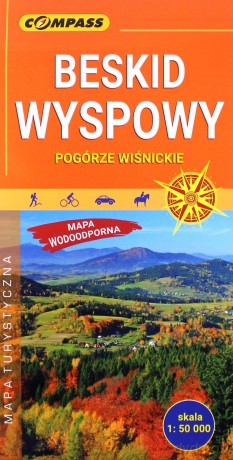 Beskid Wyspowy Pogórze Wiśnickie mapa wodooodporna [KSIĄŻKA]
