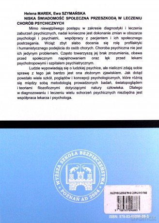 Bezpieczeństwo zdrowotne ujęcie interdyscyplinarne [KSIĄŻKA]