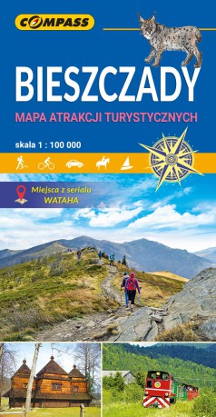 Bieszczady. Mapa atrakcji turystycznych [KSIĄŻKA]