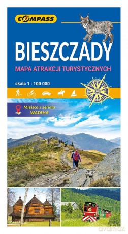 Bieszczady. Mapa atrakcji turystycznych [KSIĄŻKA]
