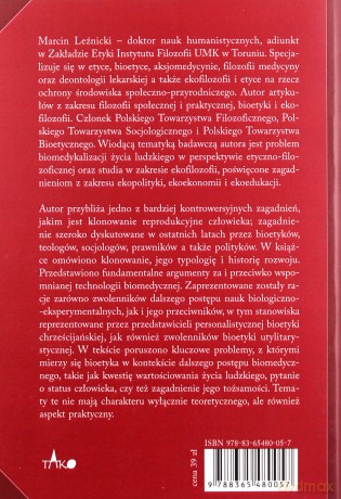 Bioetyka wobec klonowania reprodukcyjnego człowieka - Marcin Leźnicki [KSIĄŻKA]