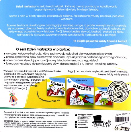 Dzień maluszka Wieczór - Izabela Michta [KSIĄŻKA]