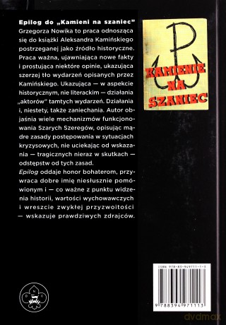Epilog do "Kamieni na szaniec" - Grzegorz Nowik [KSIĄŻKA]