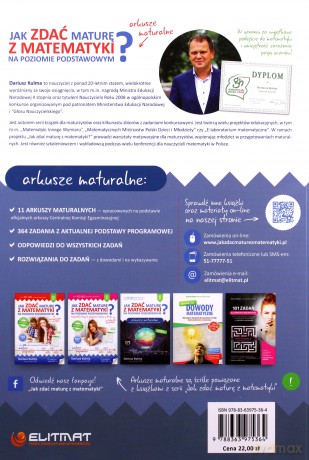 Jak zdać maturę z matematyki na poziomie podstawowym. Arkusze maturalne - Dariusz Kulma [KSIĄŻKA]
