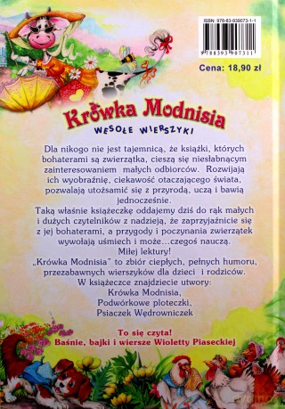 Krówka Modnisia. Wesołe wierszyki (wydanie 2) - Wioletta Piasecka [KSIĄŻKA]