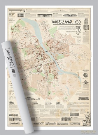 Mapa Warszawa 1935 [KSIĄŻKA]