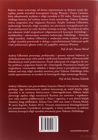 Między historiografią a historiozofią Tadeusza Zielińskiego wizja religii rzymskiej - Andrzej Gillmeister [KSIĄŻKA]