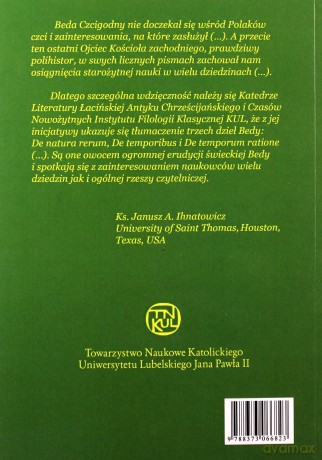 Natura wszechświata - Czcigodny Beda [KSIĄŻKA]