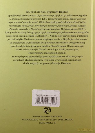 Nauka a wartości. Aksjologia nauki. - Zygmunt Hajduk [KSIĄŻKA]