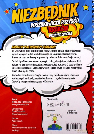 Niezbędnik poszukiwacza przygód KRAKÓW - Michaś Ola I Tomek Dudek [KSIĄŻKA]