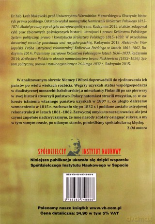 Oblany egzamin z polityki. O narodzinach, istnieniu i upadku państwa polskiego w latach 1806-1874 - Lech Mażewski [KSIĄŻKA]