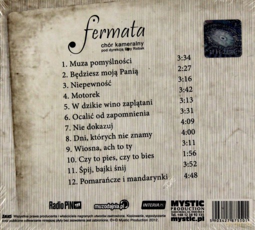 Chór Kameralny Fermata: Grechuta niejednym głosem (digipack) [CD]