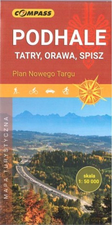 Podhale, Tatry, Orawa, Spisz. Mapa turystyczna. [KSIĄŻKA]
