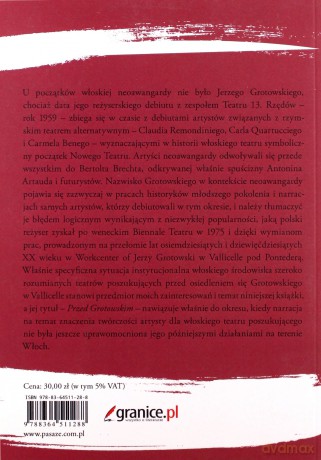 Przed Grotowskim - Katarzyna Woźniak [KSIĄŻKA]